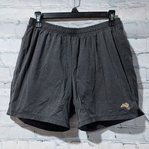 Tracksmith Mens Medium Running Shorts Gray Athletic 5in. Inseam Gym Drawstring